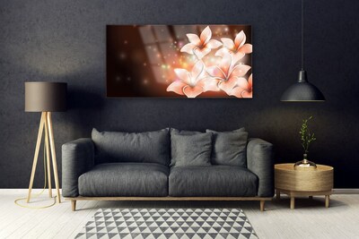 Plexiglas® Wall Art Flowers floral white yellow black