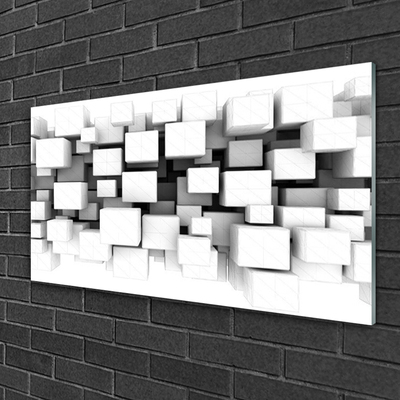 Plexiglas® Wall Art Abstract kitchen white grey