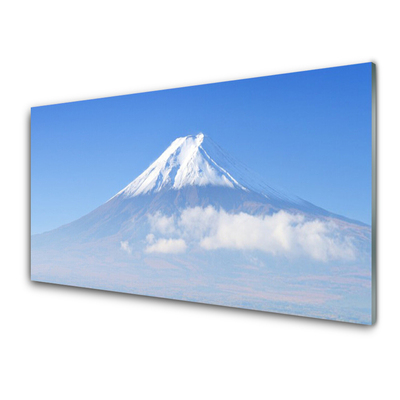 Plexiglas® Wall Art Mountains landscape white blue