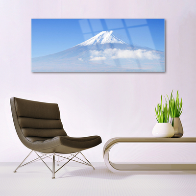 Plexiglas® Wall Art Mountains landscape white blue