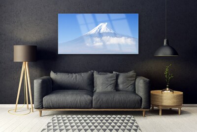 Plexiglas® Wall Art Mountains landscape white blue