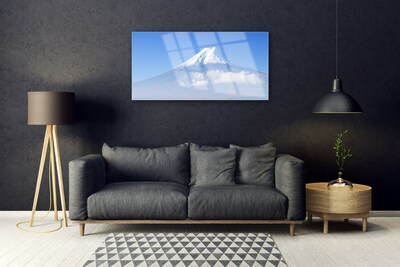 Plexiglas® Wall Art Mountains landscape white blue