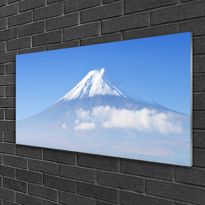 Plexiglas® Wall Art Mountains landscape white blue