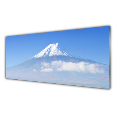 Plexiglas® Wall Art Mountains landscape white blue