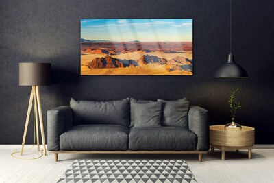 Plexiglas® Wall Art Desert landscape brown yellow