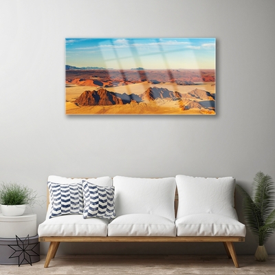 Plexiglas® Wall Art Desert landscape brown yellow