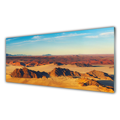 Plexiglas® Wall Art Desert landscape brown yellow