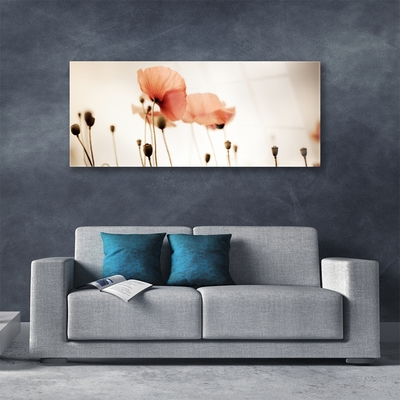 Plexiglas® Wall Art Poppies floral red