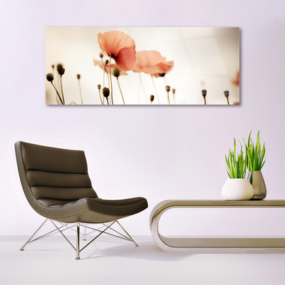 Plexiglas® Wall Art Poppies floral red