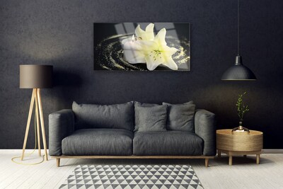 Plexiglas® Wall Art Flower floral white yellow