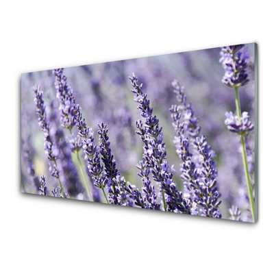 Plexiglas® Wall Art Flowers floral purple