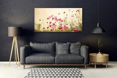 Plexiglas® Wall Art Flowers floral pink red