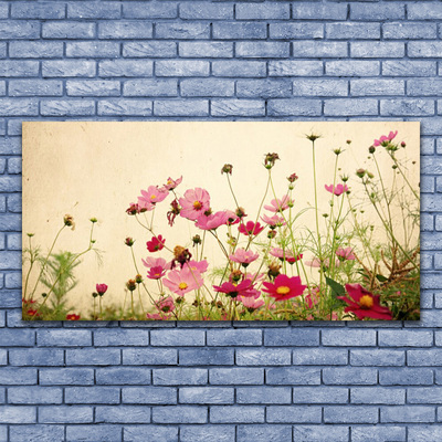 Plexiglas® Wall Art Flowers floral pink red