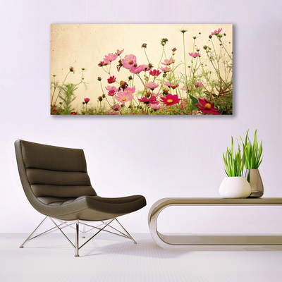 Plexiglas® Wall Art Flowers floral pink red