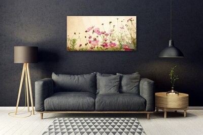 Plexiglas® Wall Art Flowers floral pink red