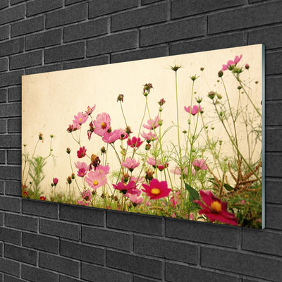 Plexiglas® Wall Art Flowers floral pink red