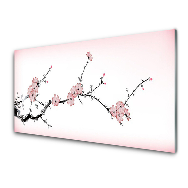 Plexiglas® Wall Art Flowers floral pink