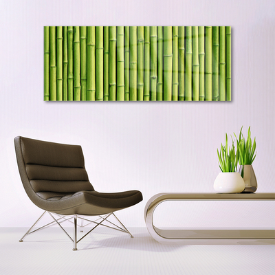 Plexiglas® Wall Art Bamboo canes floral green