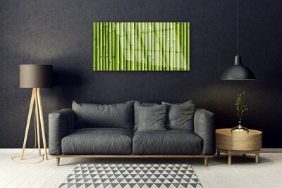 Plexiglas® Wall Art Bamboo canes floral green