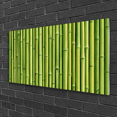 Plexiglas® Wall Art Bamboo canes floral green