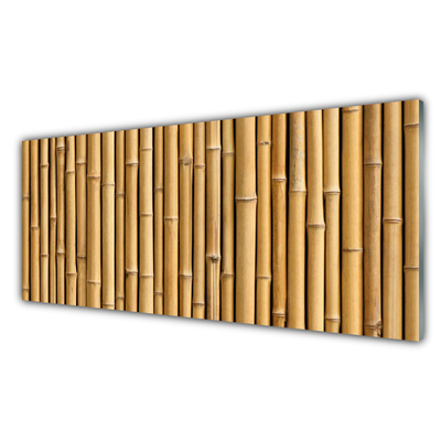 Plexiglas® Wall Art Bamboo canes floral yellow