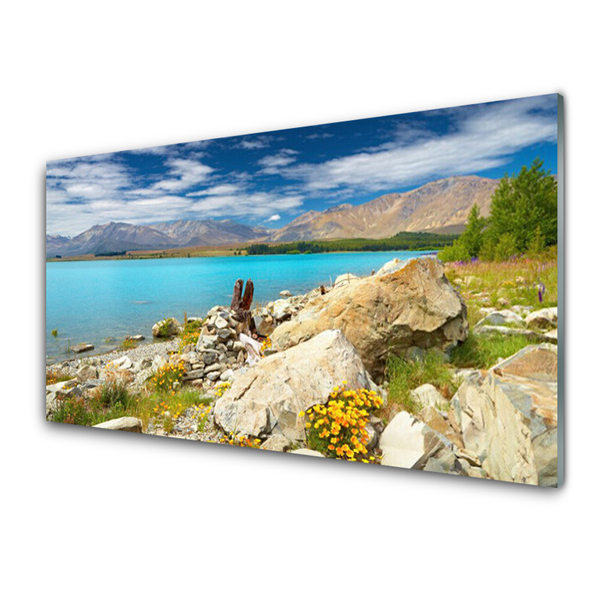 Plexiglas® Wall Art Sea landscape blue