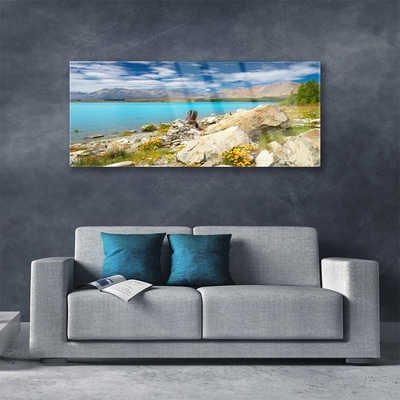 Plexiglas® Wall Art Sea landscape blue