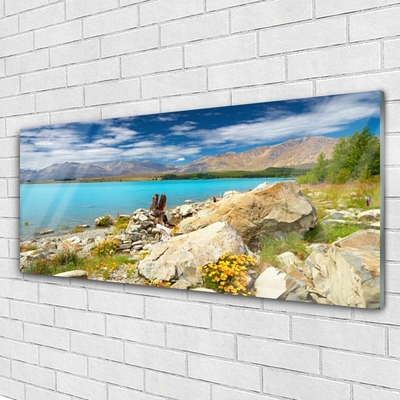 Plexiglas® Wall Art Sea landscape blue