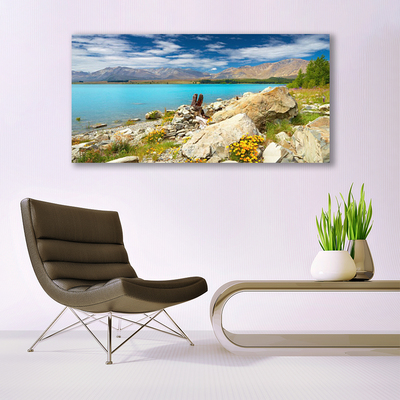 Plexiglas® Wall Art Sea landscape blue