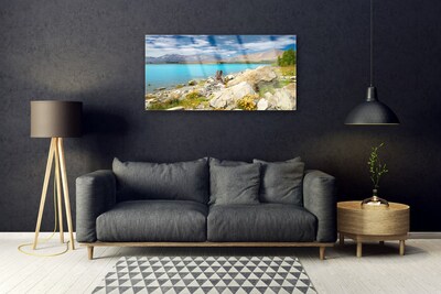 Plexiglas® Wall Art Sea landscape blue