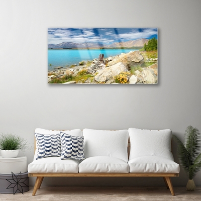 Plexiglas® Wall Art Sea landscape blue