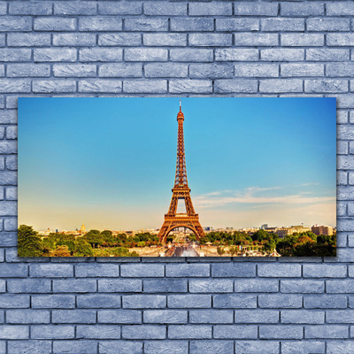 Plexiglas® Wall Art Eiffel tower paris architecture brown
