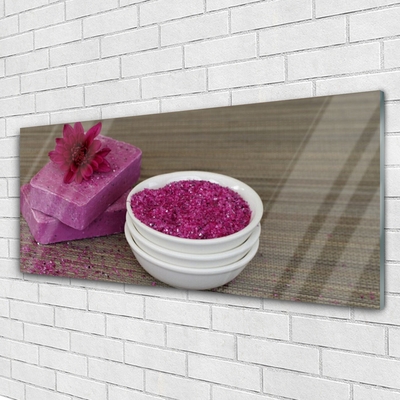 Plexiglas® Wall Art Sand soaps art pink