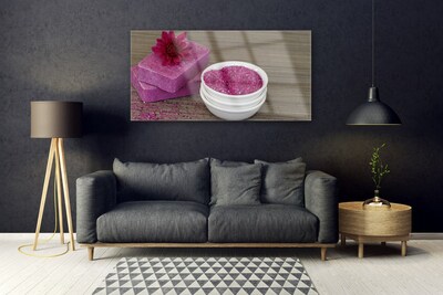 Plexiglas® Wall Art Sand soaps art pink