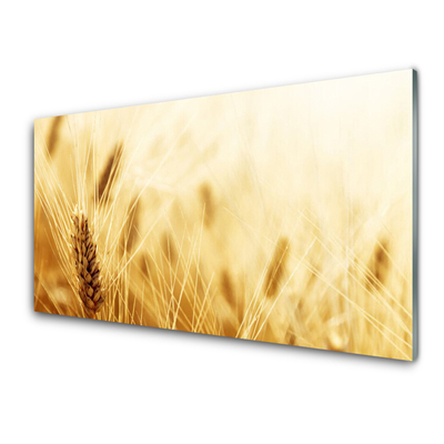 Plexiglas® Wall Art Wheat floral yellow