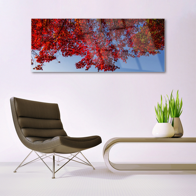 Plexiglas® Wall Art Branches leaves floral brown