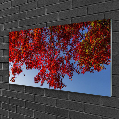 Plexiglas® Wall Art Branches leaves floral brown