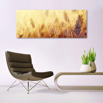 Plexiglas® Wall Art Wheat floral brown