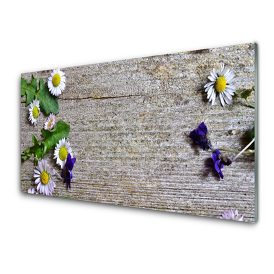 Plexiglas® Wall Art Daisy floral pink white yellow