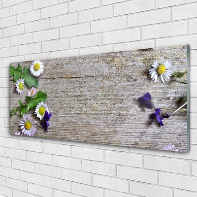 Plexiglas® Wall Art Daisy floral pink white yellow