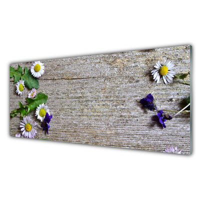 Plexiglas® Wall Art Daisy floral pink white yellow