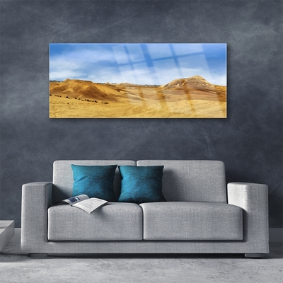 Plexiglas® Wall Art Desert landscape yellow