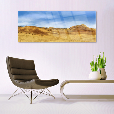 Plexiglas® Wall Art Desert landscape yellow