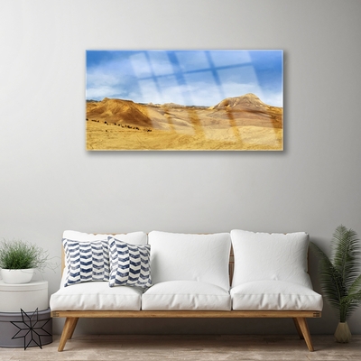 Plexiglas® Wall Art Desert landscape yellow