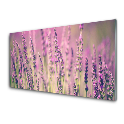 Plexiglas® Wall Art Flowers floral purple