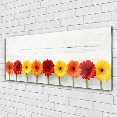 Plexiglas® Wall Art Flowers floral orange red yellow