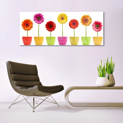 Plexiglas® Wall Art Flowers floral orange pink red yellow