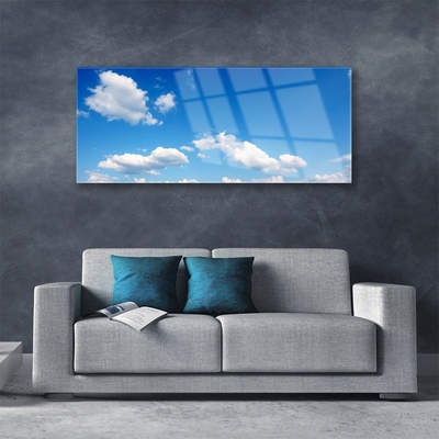 Plexiglas® Wall Art Sky landscape blue white