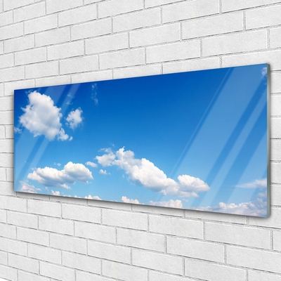 Plexiglas® Wall Art Sky landscape blue white