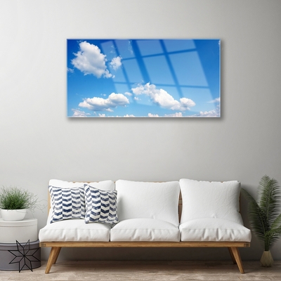 Plexiglas® Wall Art Sky landscape blue white